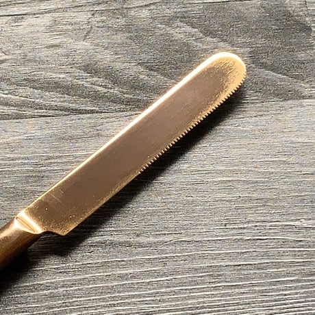 【飯田屋オリジナル】優しく光るピンクゴールドのデザートナイフ