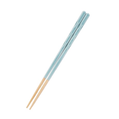 ほんとうにすべらないお箸「ポタリーブルー・23cm」
