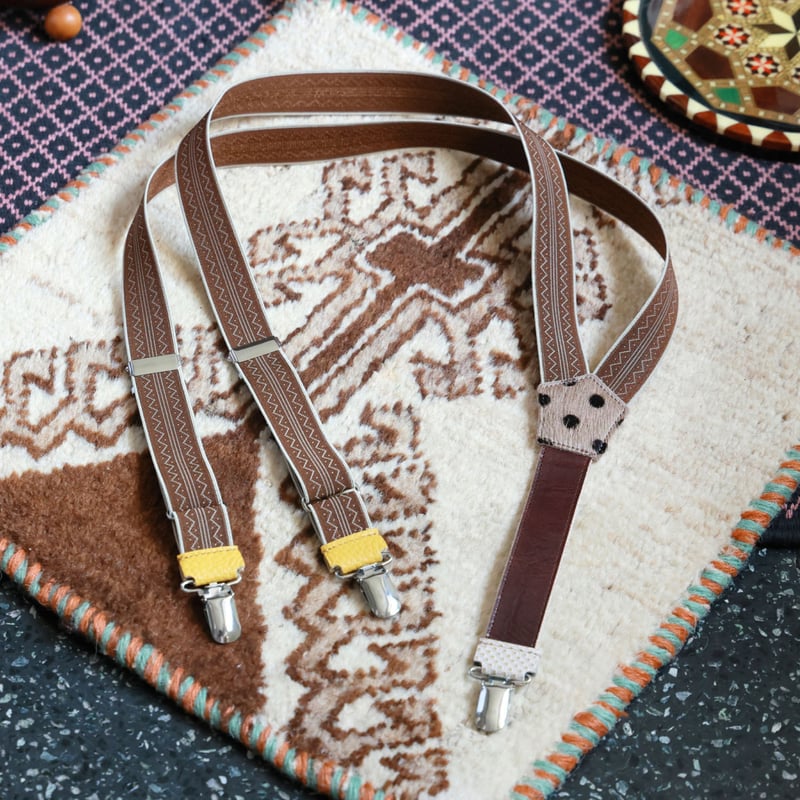 12-80_B:アンドサスペンダー_Brown | JUCO.