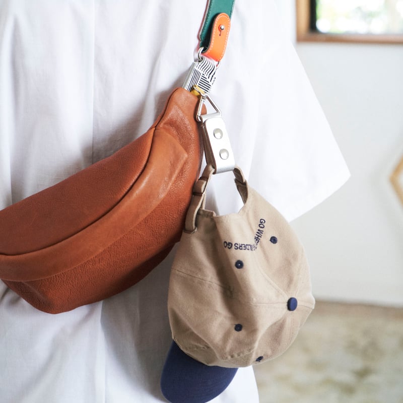 2025春限定モデル＞ 14-34:キャメルレザーウエストバック | JUCO.