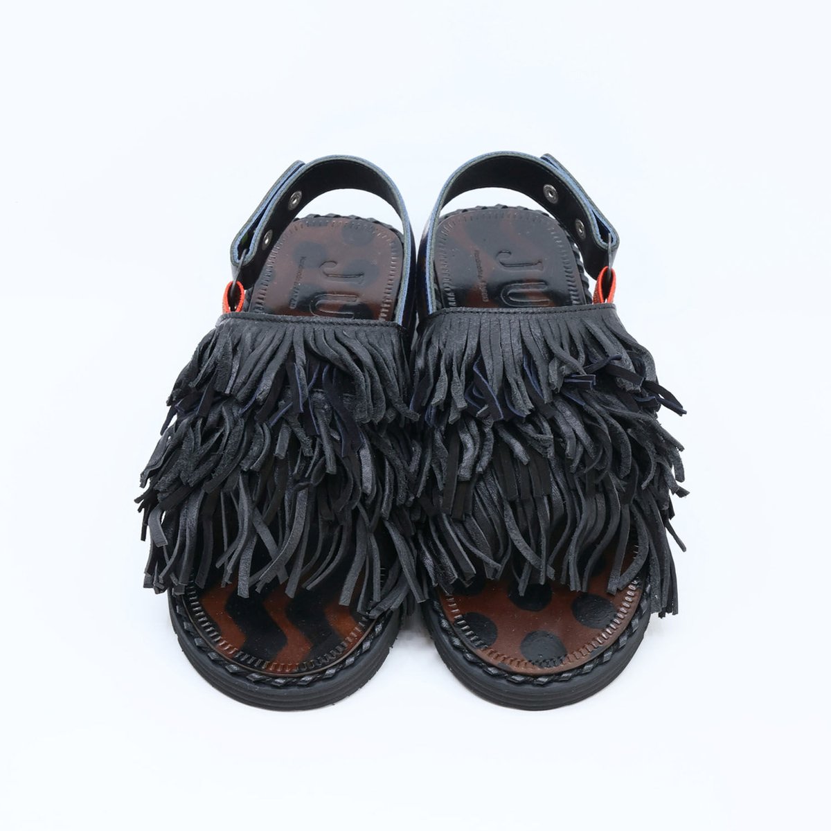 S-5_A:くせっ毛サンダル_Black(JUCO. ORIGINAL ROOL SOLE v 