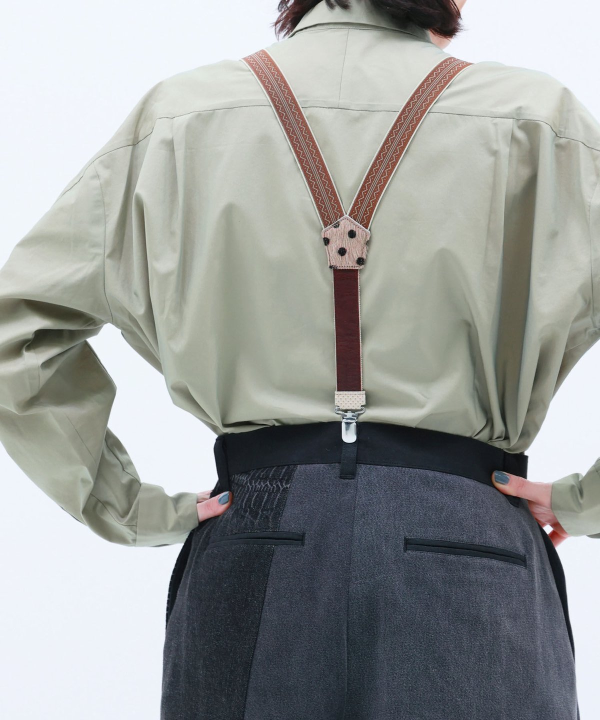 12-80_B:アンドサスペンダー_Brown | JUCO.