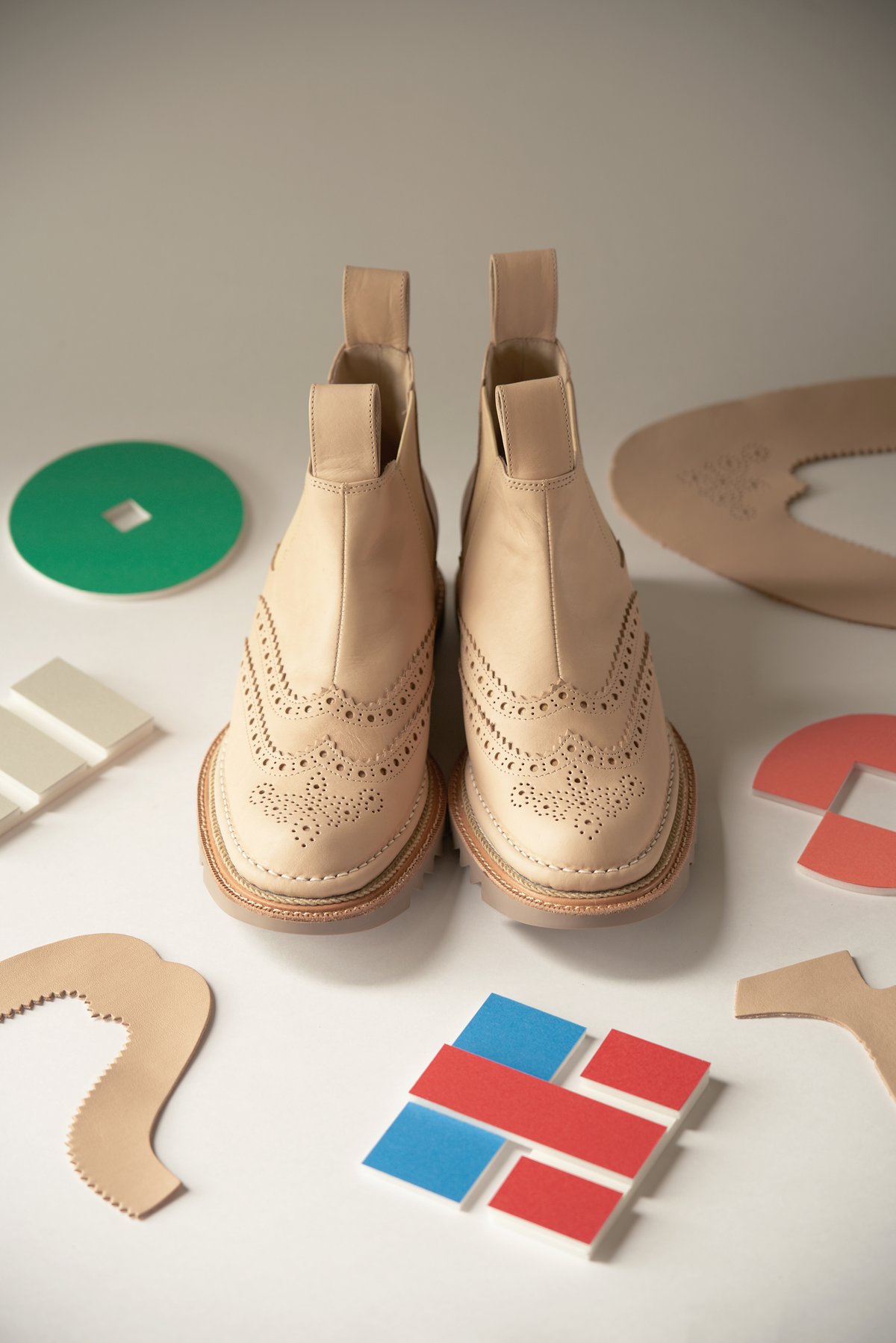JUCO サイドゴアブーツ M26.5 2026S/S Limited collection＞ 5-58:スキンブーツ_Beige