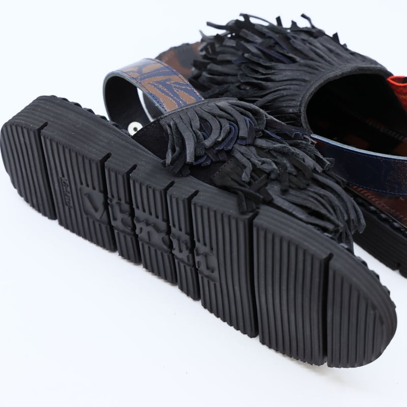 S-5_A:くせっ毛サンダル_Black(vibram9105 sole ver.) | JUCO.