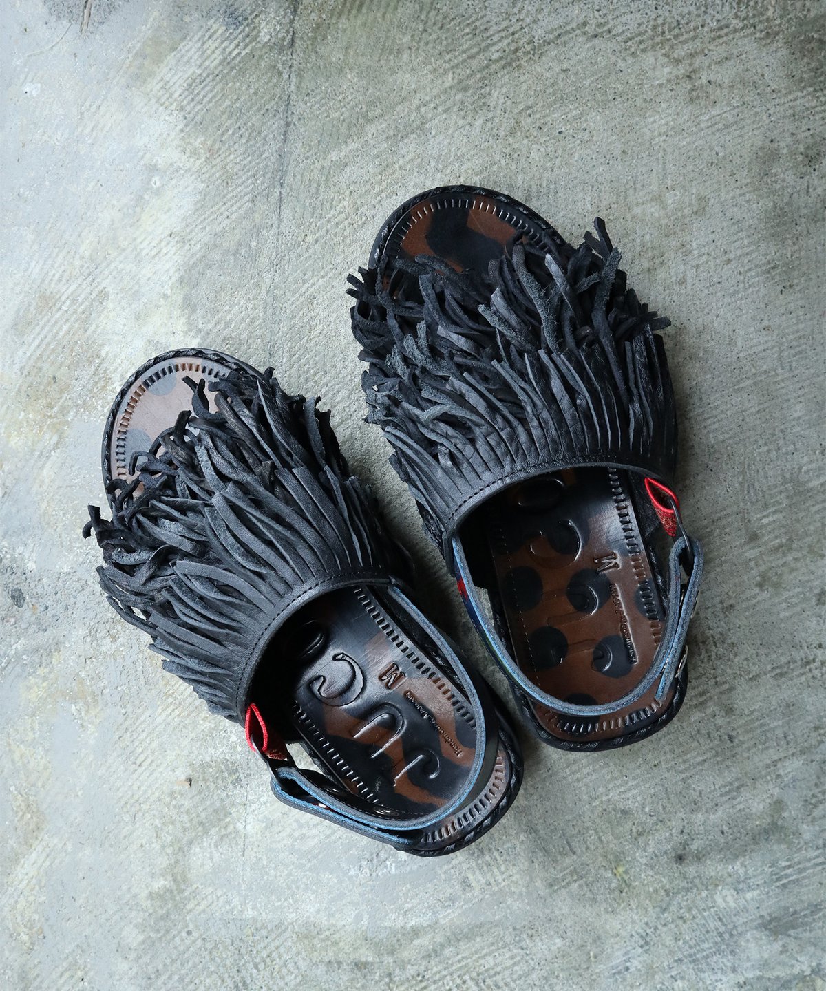 S-5_A:くせっ毛サンダル_Black(JUCO. ORIGINAL ROOL SOLE v S-5_A:くせっ毛サンダル_Black(JUCO. ORIGINAL ROOL SOLE v