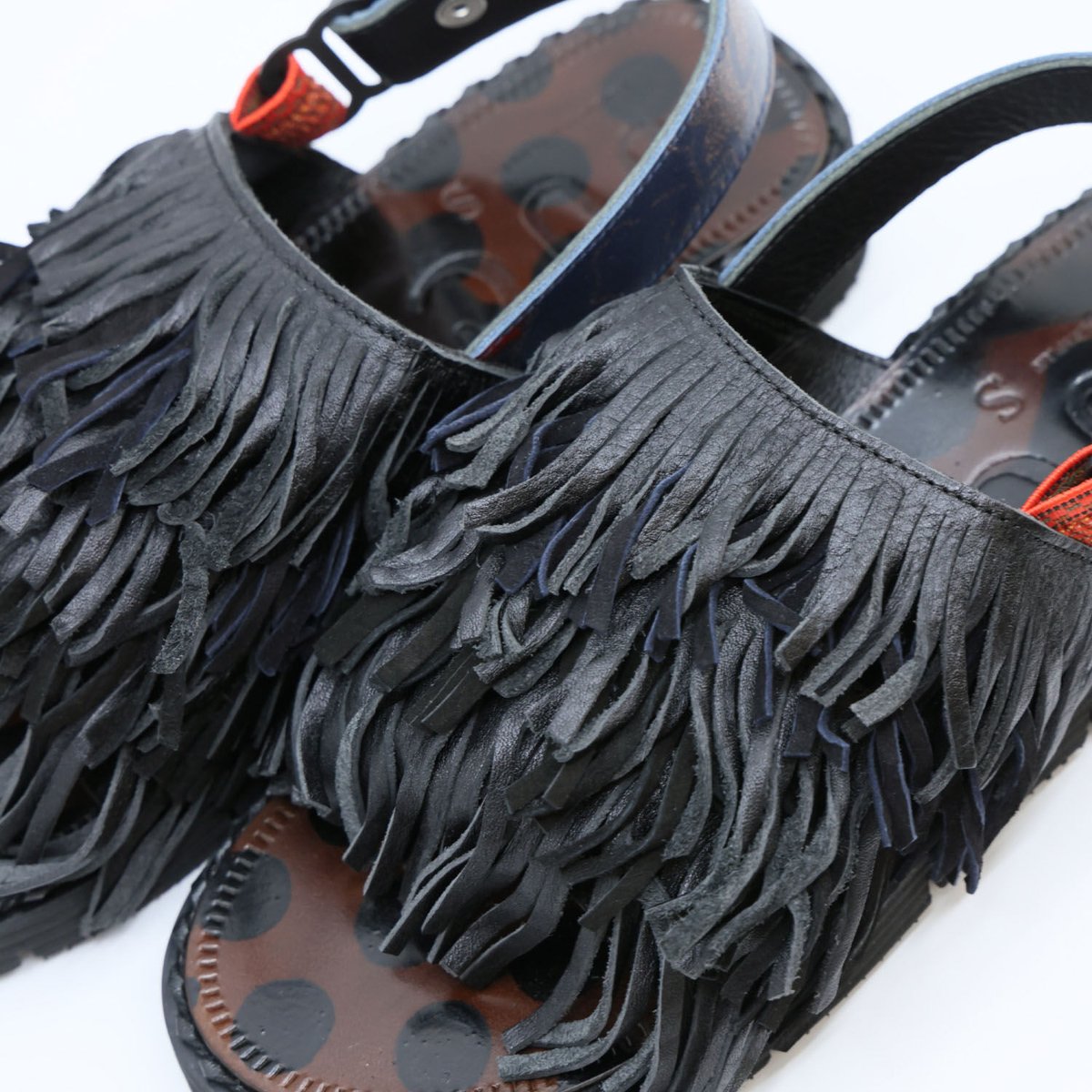 S-5_A:くせっ毛サンダル_Black(JUCO. ORIGINAL ROOL SOLE v 