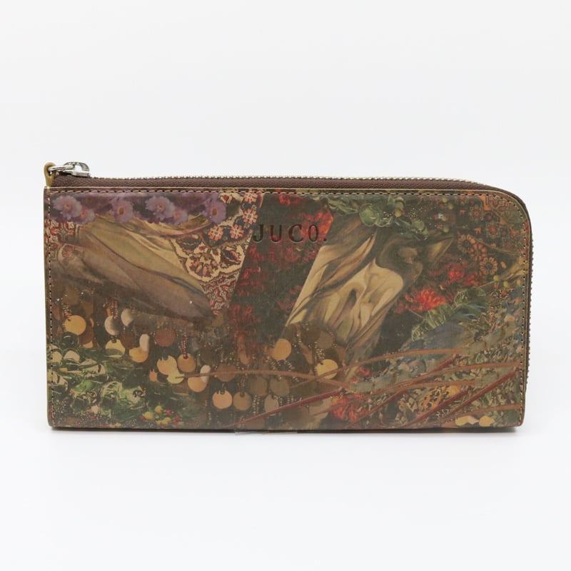 JUCO. ガラクタ宝箱柄　L字ファスナーミニウォレット 16-2 : Print Wallet | JUCO.