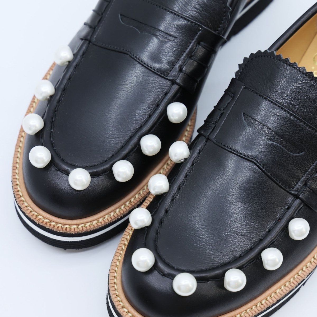 JUCO. ジュコ 海底ネオンライトローファー ローファー パール付き 23.5 JUCO / 海底ネオンライトローファー【別注仕様】 - c a b i n e t