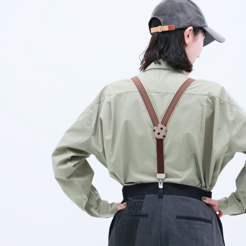 12-80_B:アンドサスペンダー_Brown | JUCO.