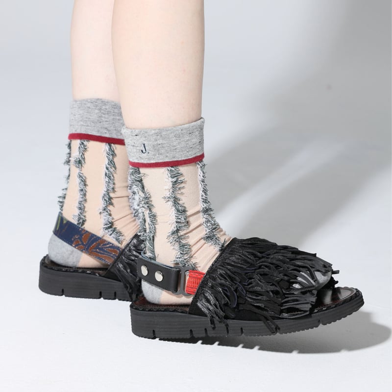 S-5_A:くせっ毛サンダル_Black(vibram9105 sole ver.) | JUCO.