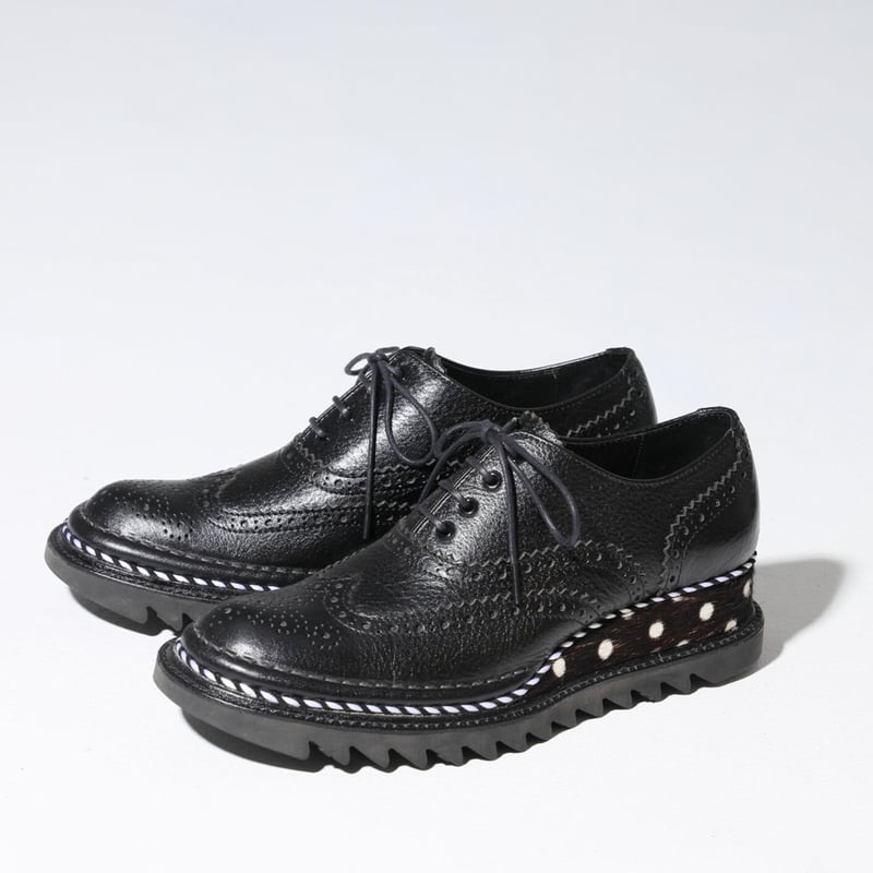 S-3_B:水玉おでかけシューズ_Black×White | JUCO.