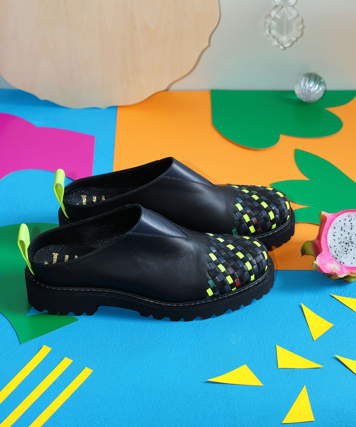 ブラック スリッポンシューズ W23cm ギャップ GAP 厚底スリッポンシューズ （BLK） -waja bazar
