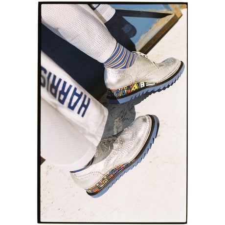 【美品・未使用】JUCO. シューズ＊グリッター×花柄×チェック＊箱あり アウトレット スリッポン 靴 シューズ スニーカー フラワー 花柄