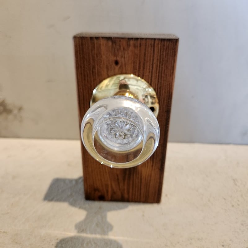 ガラス製ドアノブ丸形＊ラッチなし＋送料無料✙ほぼ10%OFF | country