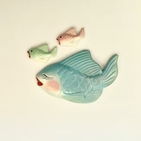 Vintage Wall Decor Fish Family