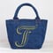 Organic Denim Initial Tote T / Ginger Beach Inn Original