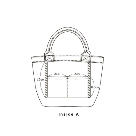Organic Denim Initial Tote O/ Ginger Beach Inn Original
