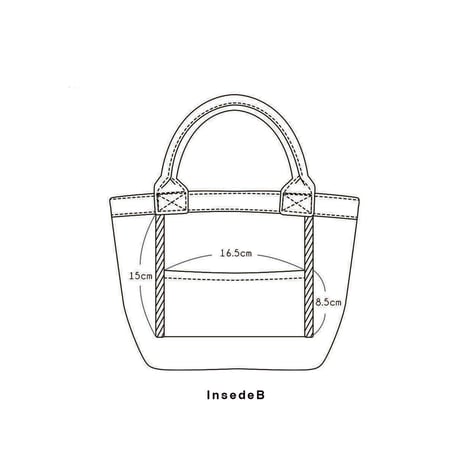 Organic Denim Initial Tote O/ Ginger Beach Inn Original