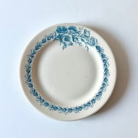Vintage Plate /white×blue
