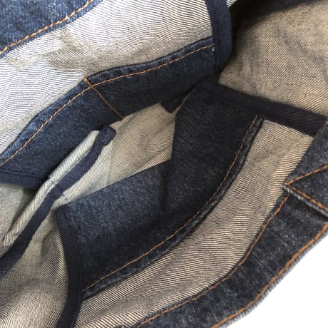 Organic Denim Initial Tote Y / Ginger Beach Inn Original