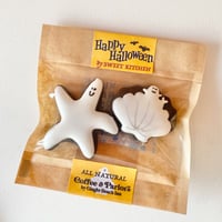 Starfish & Shell Ghost  Icing Cookies