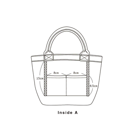 Organic Denim Initial Tote K / Ginger Beach Inn Original