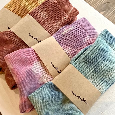 m4y Cotton Silk Socks Round
