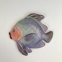 Vintage  Wall Decor Purple Fish
