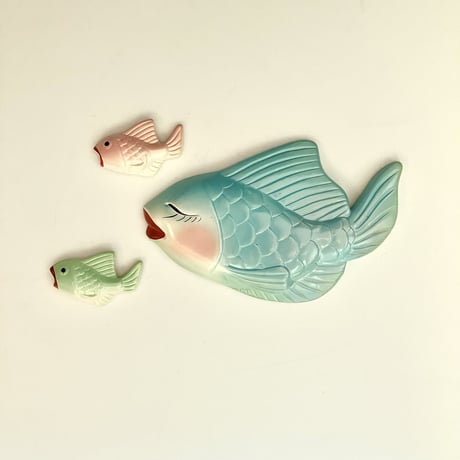 Vintage Wall Decor Fish Family