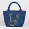 Organic Denim Initial Tote Y / Ginger Beach Inn Original