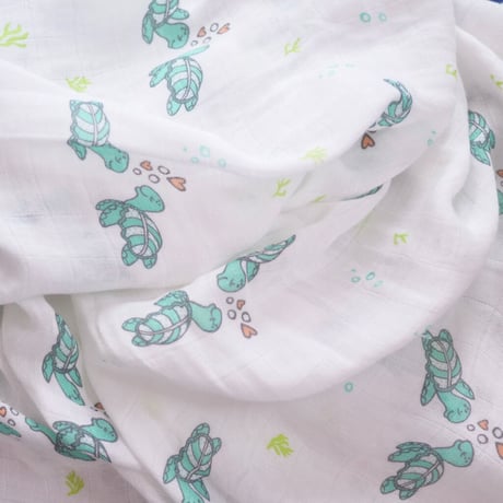 Bamboo Swaddle " Honu Honi " /  Coco Moon