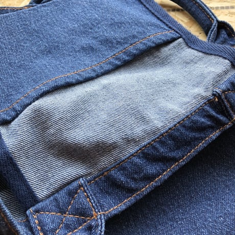 Organic Denim Initial  Tote Z / Ginger Beach Inn Original