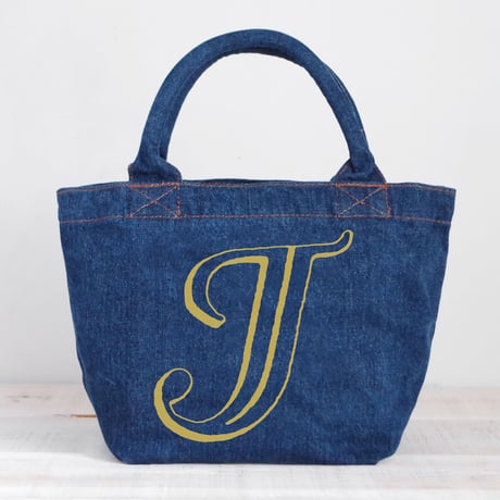 Organic Denim Tote J / Ginger Beach Inn Original