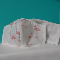鳥の柄のマスク＊裏布:クールマックスメッシュ《大人用》