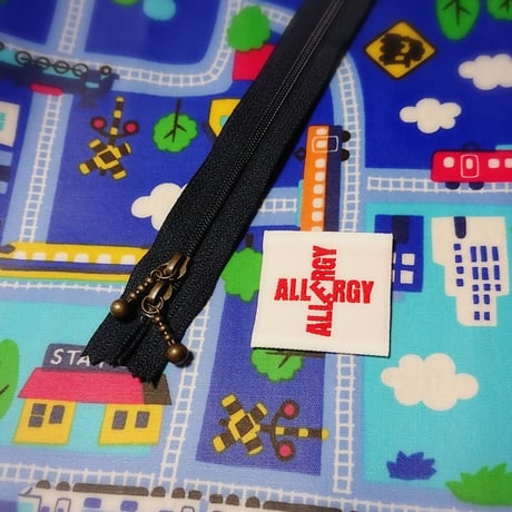 ひょっこりエピペン用ポーチご予約【街の路線図柄ラミネート】