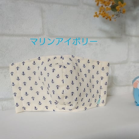 立体マスク《子供用》＊ダブルガーゼ柄×ダブルガーゼ無地