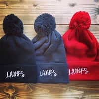 LAMPS ボンボンビーニー　チャコール