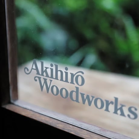 AkihiroWoodworks（アキヒロウッドワークス）"Sticker-AWW(Black/White)"