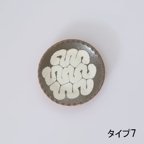 YANAGI POTTERY（柳窯）"スリップウェア / 豆皿（直径100mm）"