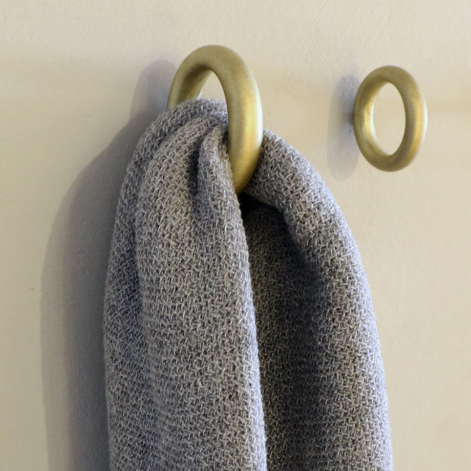 千葉工作所　Brass Hook & Brass Ring 計3個セット 千葉工作所