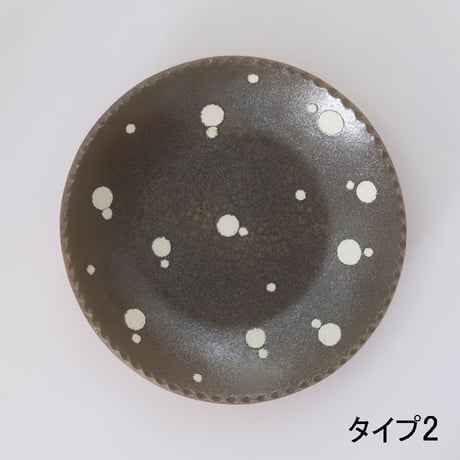 YANAGI POTTERY（柳窯）"スリップウェア / 7.5寸皿（直径230mm）"