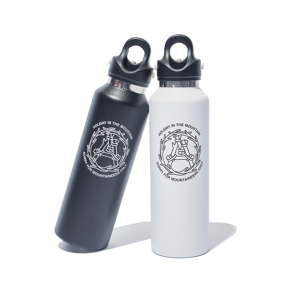 MOUNTAIN RESEARCH ステンレス水筒 ホワイトとブラック MOUNTAIN RESEARCH 