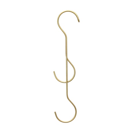 FORM×amabro"S字フック ダブル L (BRASS,COPPER)"