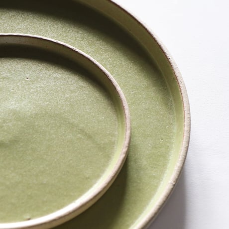 ONE KILN CERAMICS（ワンキルンセラミックス）"CULTIVATE / Flat Plate Lime Green（S / L）"