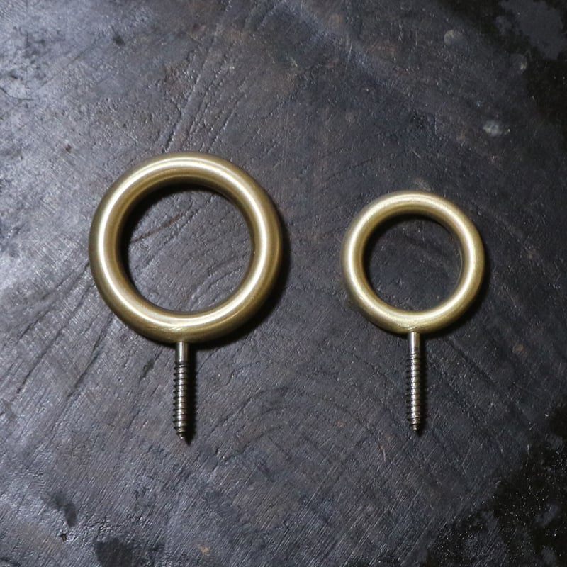 千葉工作所　Brass Hook & Brass Ring 計3個セット 千葉工作所 Brass Hook & Brass Ring 計3個セット