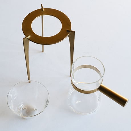 千葉工作所 "Coffee Dripper & Stand Set Glass"