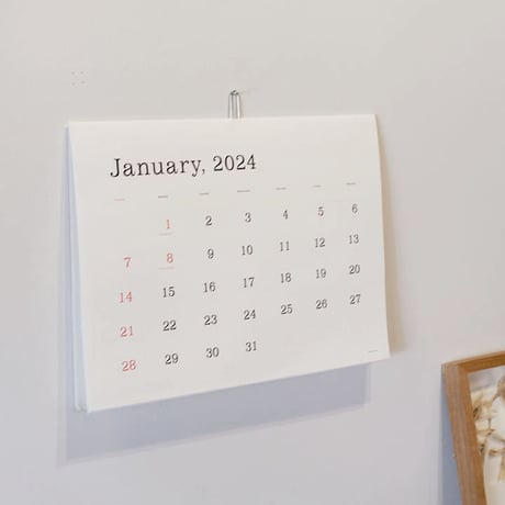 ANDO GALLERY（アンドーギャラリー）"葛西薫カレンダー 2024（罫線あり/罫線なし）"