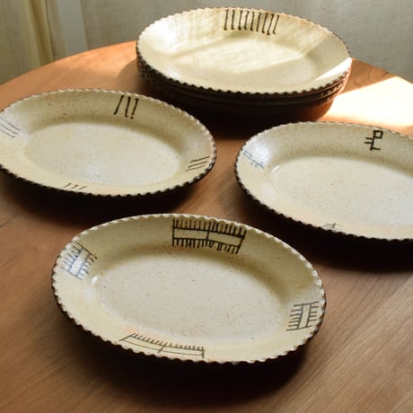 YANAGI POTTERY（柳窯）"インレイ / オーバル（小）（205×150mm）"
