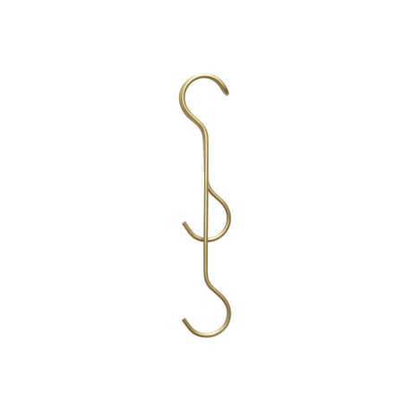 FORM×amabro"S字フック ダブル S (BRASS,COPPER)"