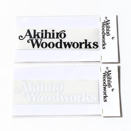 AkihiroWoodworks（アキヒロウッドワークス）"Sticker-AWW(Black/White)"